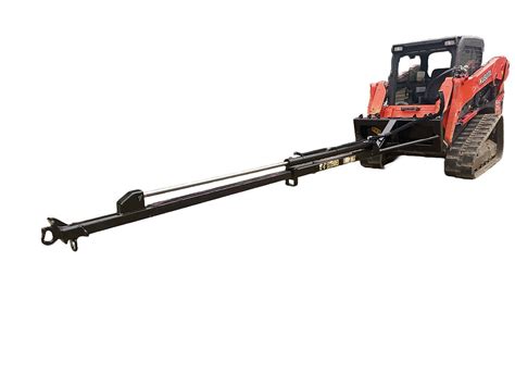 skid steer with long extendable boom|lifting jib for skid steer.